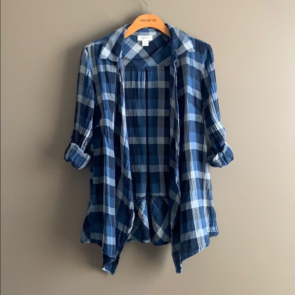 Plaid Cardigan